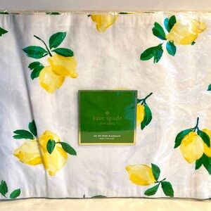 Kate Spade New York Lemon Print Placemats